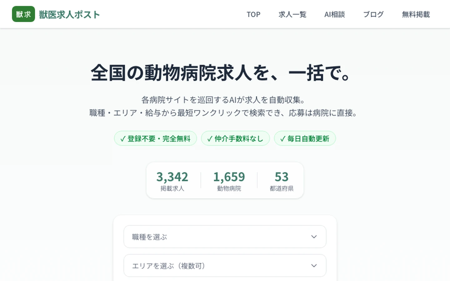 獣医求人ポスト