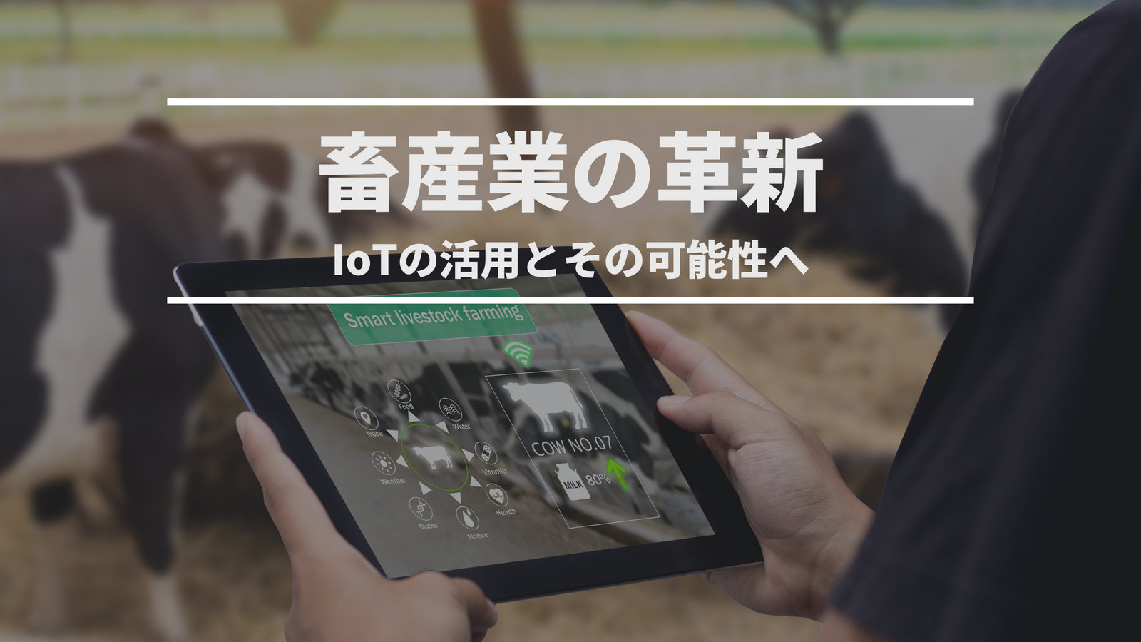 畜産IoT｜動物の健康管理と生産性向上を実現する技術活用